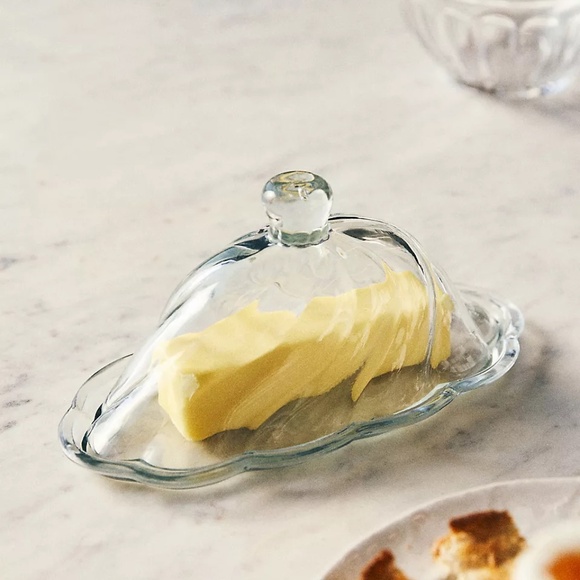 Anthropologie Etta glass Butter DISH